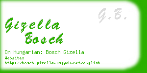 gizella bosch business card